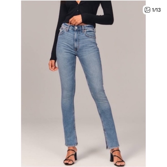 Abercrombie & Fitch Denim - Abercrombie and Fitch curved love high-rise size 26